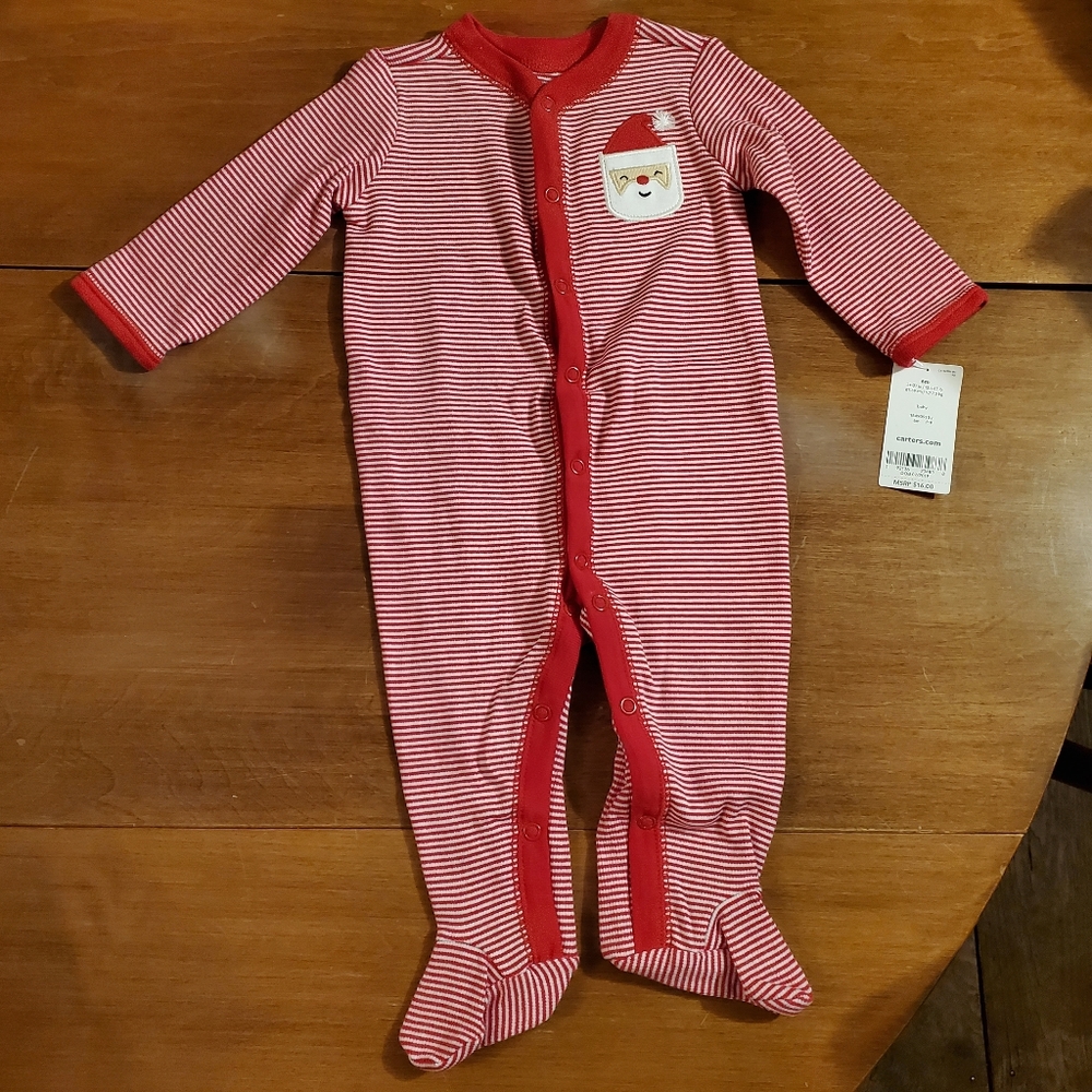 NWT Carter's Santa Footie Pajamas